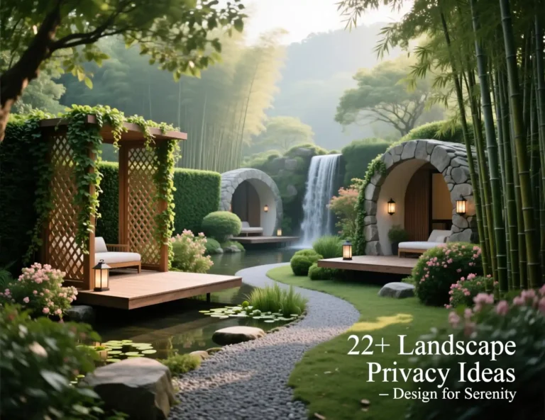 Landscape Privacy Ideas