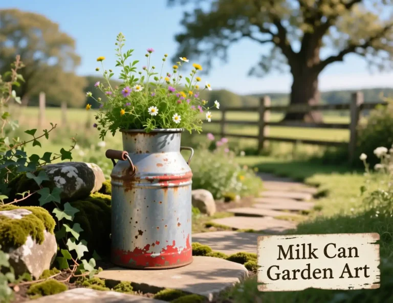 Milk Can Outdoor Decor