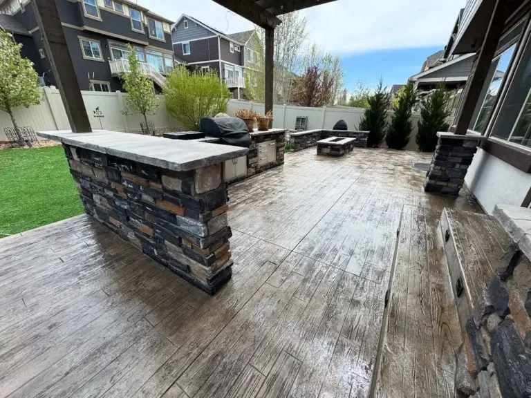 Colored Concrete Patio