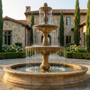 Front Yard Water Fountain Ideas