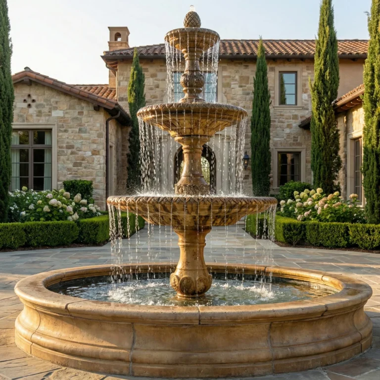 Front Yard Water Fountain Ideas